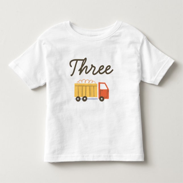 Camiseta Festa de aniversário de construção - Toddler T-s (Frente)