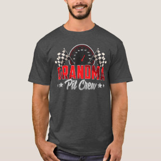 Camiseta Festa de Aniversário de Corrida Família Avó Equipe