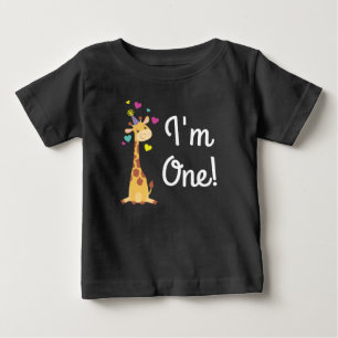 Camiseta Festa de Aniversário de criança de Girafa, Cute,