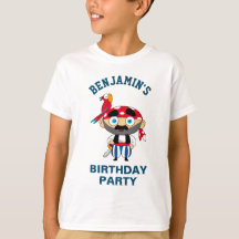 Festa de Aniversário de Crianças Piratas Fofos