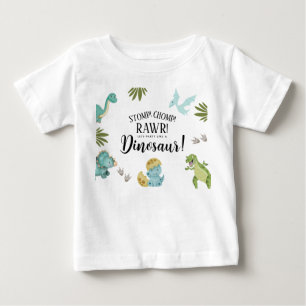 Camiseta Festa de Aniversário de Dinossauro
