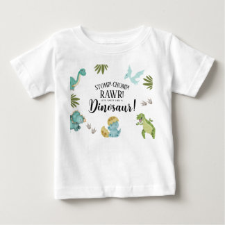 Camiseta Festa de Aniversário de Dinossauro