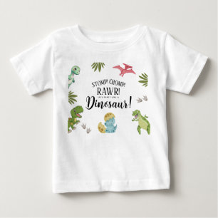 Camiseta Festa de Aniversário de Dinossauro