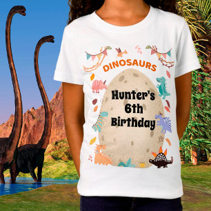 Camiseta Festa de aniversário de dinossauro com Ovo de Dino