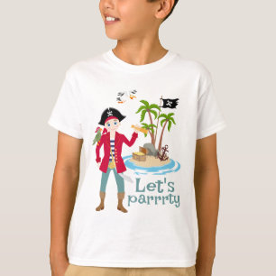 Camiseta Festa de aniversário de diversão do mapa do tesour