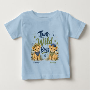 Camiseta Festa de Aniversário de Dois Meninos Selvagens