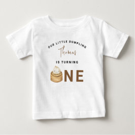 Camiseta Festa de aniversário de dumpling chinês obrigado
