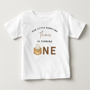 Camiseta Festa de aniversário de dumpling chinês obrigado
