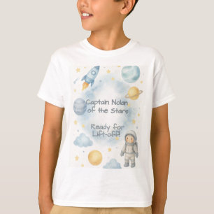 Camiseta Festa de aniversário de Espaço Cósmico Foguetes