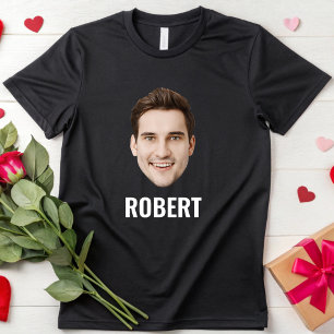 Camiseta Festa de aniversário de face personalizada 30 de 4