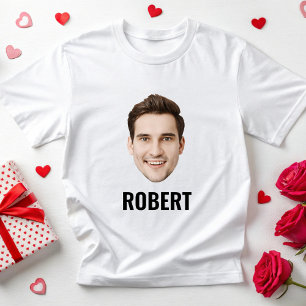 Camiseta Festa de aniversário de face personalizada 30 de 4