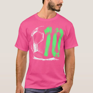 Camiseta Festa de aniversário De Futebol De 10 Anos