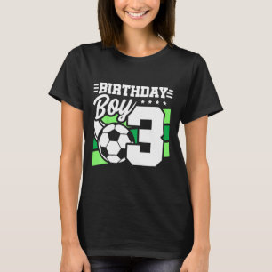 Camiseta Festa de Aniversário de Futebol Infantil - Menino