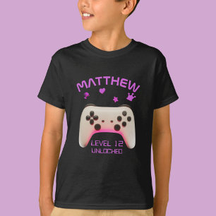 Camiseta Festa de aniversário de Jogador de Nível Superior 