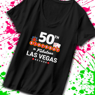 Camiseta Festa de aniversário De Las Vegas - 50º Aniversári