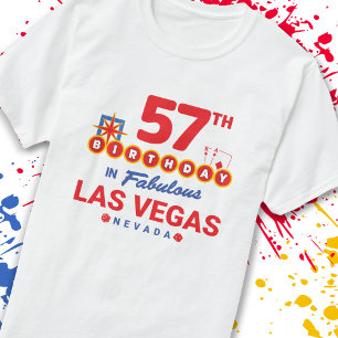 Camiseta Festa de aniversário de Las Vegas - 57º anivers