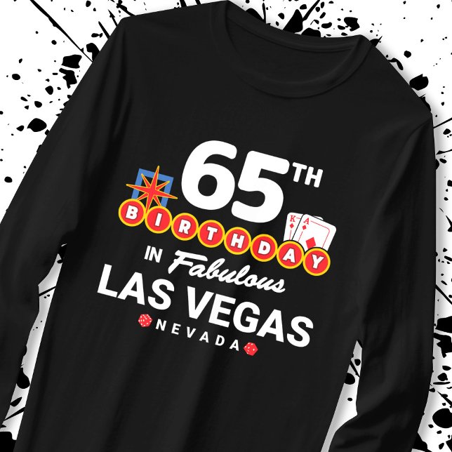 Camiseta Festa de aniversário De Las Vegas - 65º Aniversári (Criador carregado)