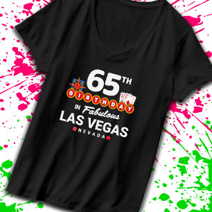 Camiseta Festa de aniversário De Las Vegas - 65º Aniversári