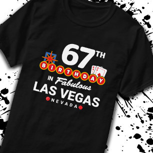 Camiseta Festa de aniversário de Las Vegas - 67º anivers