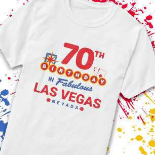 Camiseta Festa de aniversário De Las Vegas - 70 no Anivers