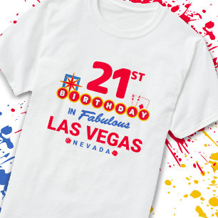 Camiseta Festa de aniversário De Las Vegas - aniversário de