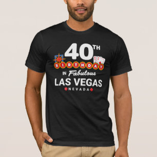 Camiseta Festa de aniversário De Las Vegas - aniversário de