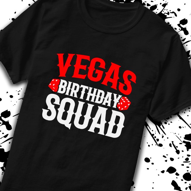 Camiseta Festa de aniversário de Las Vegas - Combinação com (Criador carregado)