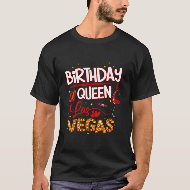 Camiseta Festa de aniversário de Las Vegas - Viagem de Meni (Frente)