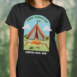 Camiseta Festa de aniversário de Mãe do Pessoal de Campanha