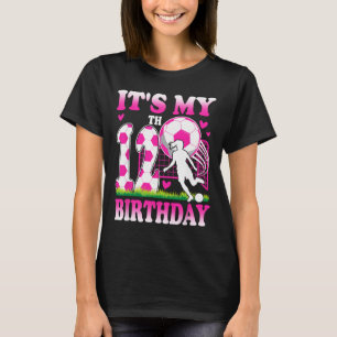 Camiseta Festa de Aniversário de Menina de 12 Anos Tema Fut