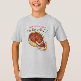 Camiseta Festa de aniversário De Pizza De Pepperoni Para De
