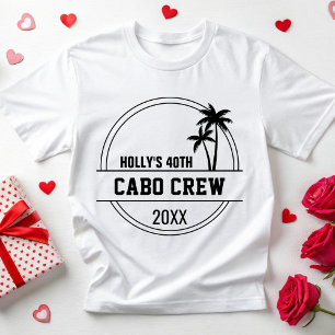 Camiseta Festa de aniversário de praia personalizada 30 40º