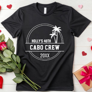 Camiseta Festa de aniversário de praia personalizada 30 40º