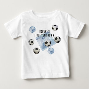 Camiseta Festa de Aniversário de Primeira Queda no Futebol