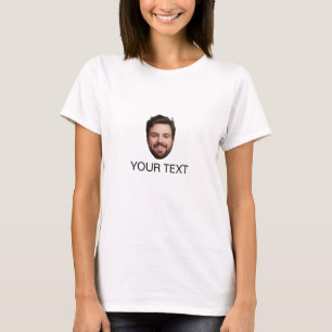 Camiseta Festa de Aniversário de Rosto Personalizado Natal 