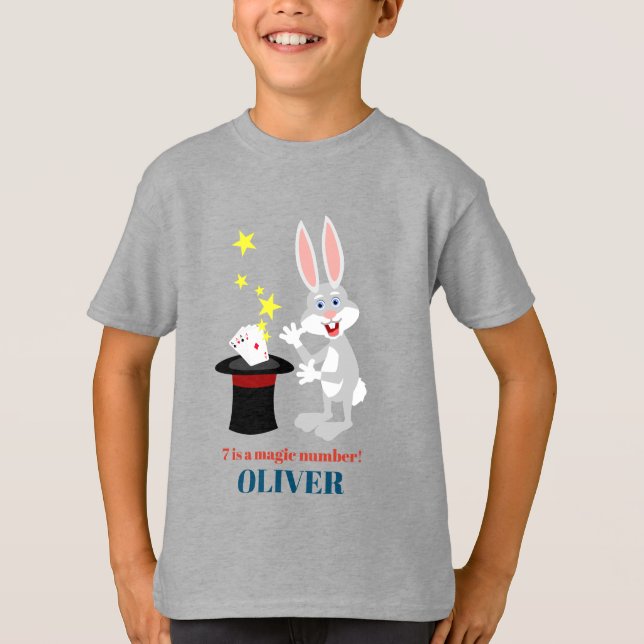 Camiseta Festa de aniversário de show do mago (Frente)