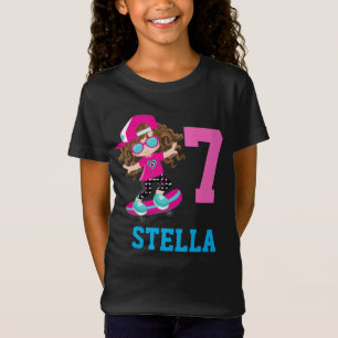 Camiseta Festa de aniversário de Skate para Rapariga de Sk