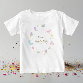 Camiseta Festa de aniversário de Sorvete de Festa de Verão