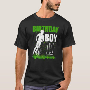 Camiseta festa de aniversário de Tema De 11 De Futebol De 1
