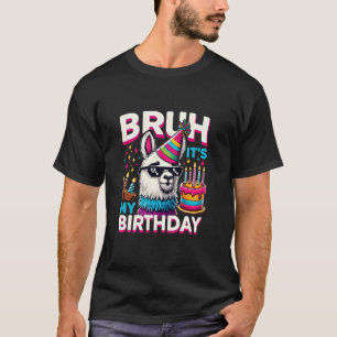 Camiseta Festa de Aniversário Divertida Meninos Meninas Bru