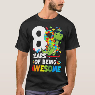 Camiseta festa de aniversário do Autismo 8 anos