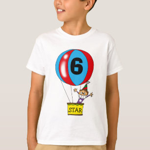 Camiseta Festa de aniversário do balão de ar quente 6a