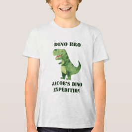 Camiseta Festa de Aniversário do Irmão Explorador de Dinoss