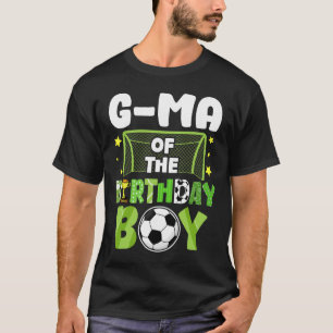 Camiseta Festa de aniversário do menino G-ma de futebol, jo