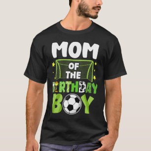 Camiseta Festa de Aniversário do Menino Mãe de Futebol Famí