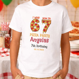 Camiseta Festa de Aniversário do Moderno Slice Slice Boy Si