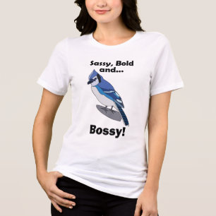 Camiseta Festa de Aniversário do Pássaro Azul-Jay Sassy Ous