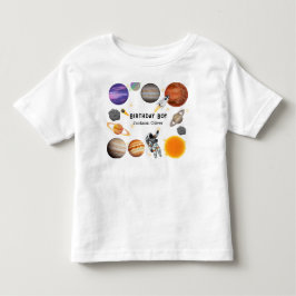 Camiseta Festa de Aniversário do Primeiro Astronauta Espaci