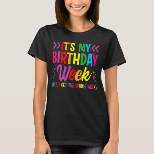 Camiseta Festa de aniversário - É minha Semana de Aniversár