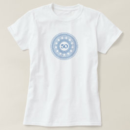 Camiseta Festa de aniversário grega com idade e cores perso